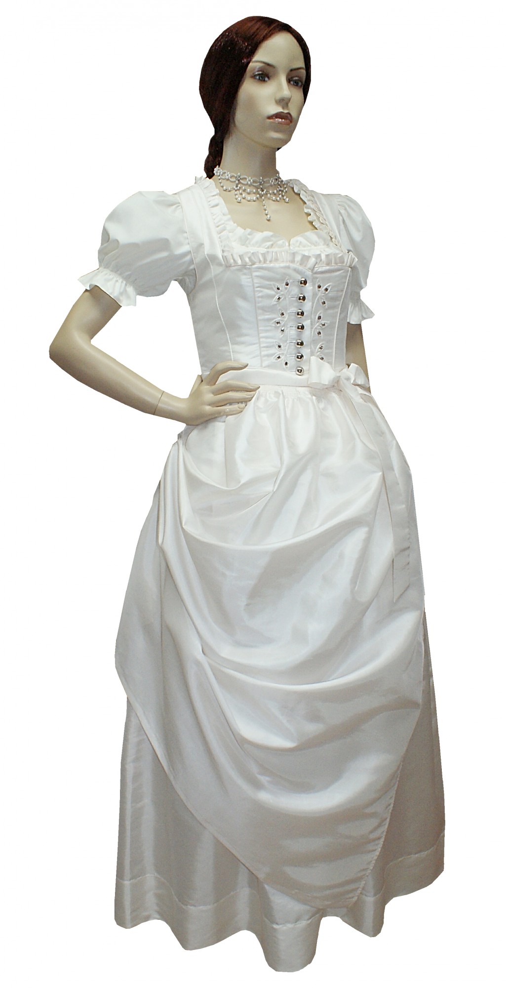 36-50 Hochzeitskleid Dirndl Brautkleid Bluse Brautdirndl ...